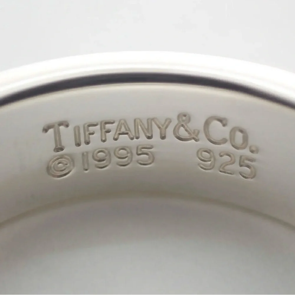 Tiffany & Co. Atlas Band Sterling Silver Roman Numeral Band